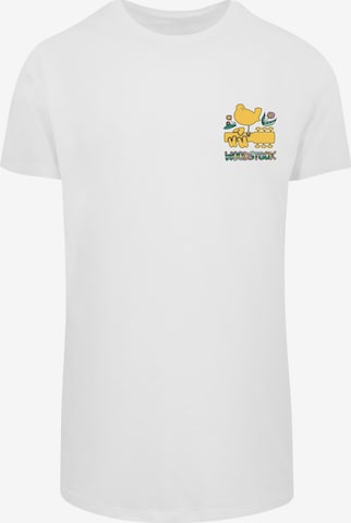 T-Shirt 'Woodstock Brust' F4NT4STIC en blanc : devant