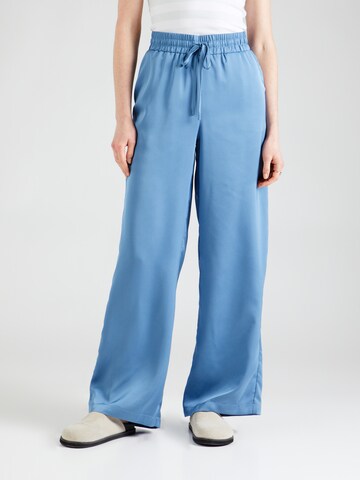 VILA Wide leg Pants 'ELLETTE' in Blue: front