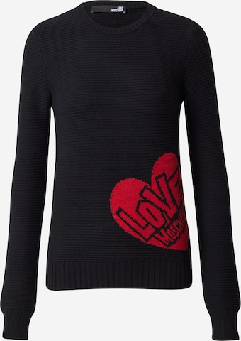 Love Moschino Пуловер в черно: отпред