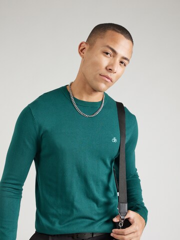SCOTCH & SODA - Pullover 'ESSENTIAL' em verde