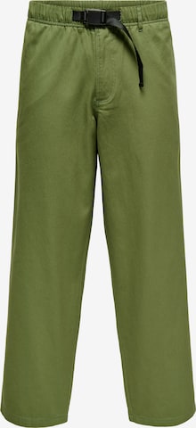 žalia Only & Sons Standartinis „Chino“ stiliaus kelnės 'ONSHenry': priekis