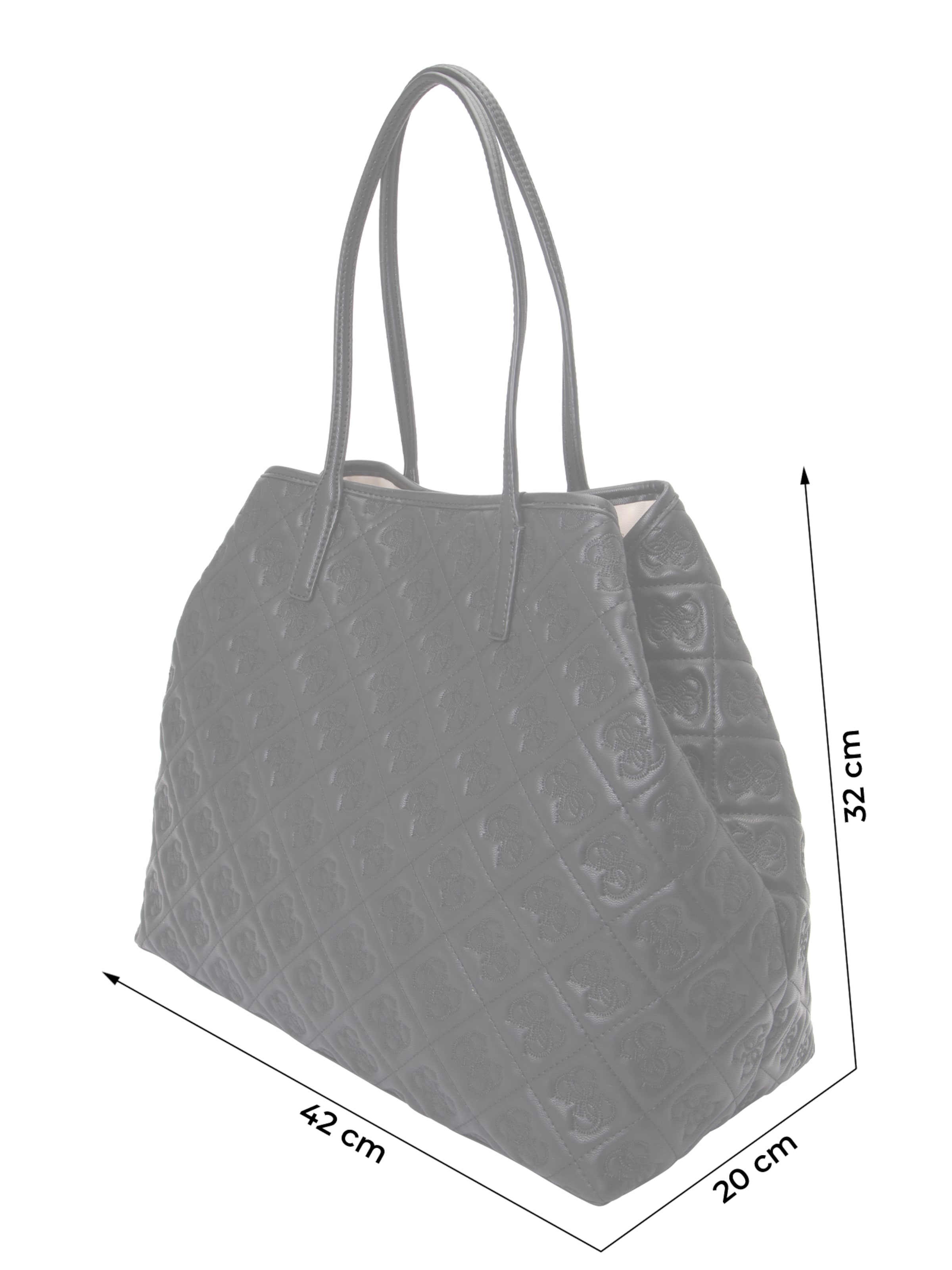 Cabas 'ADELASIA LARGE 2 IN 1 TOTE' GUESS en noir
