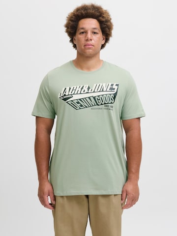 Jack & Jones Plus - Camiseta en azul: frente