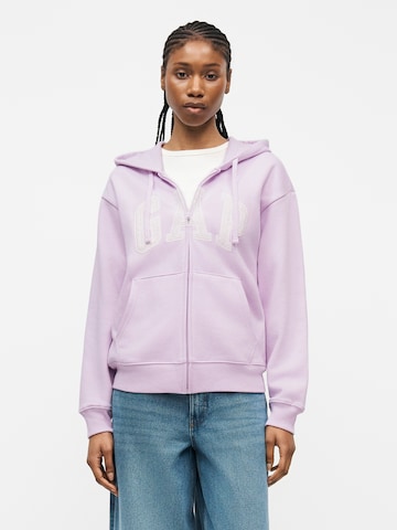 GAP Mikina 'HERITAGE' – fialová: přední strana