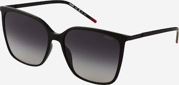 HUGO Red Sunglasses in Black: front