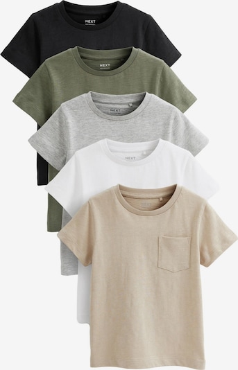 Marškinėliai iš Next, spalva – smėlio / pilka / žalia / juoda / balta, Prekių apžvalga