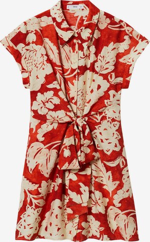 MANGO Shirt Dress 'MENDOZA' in Orange: front