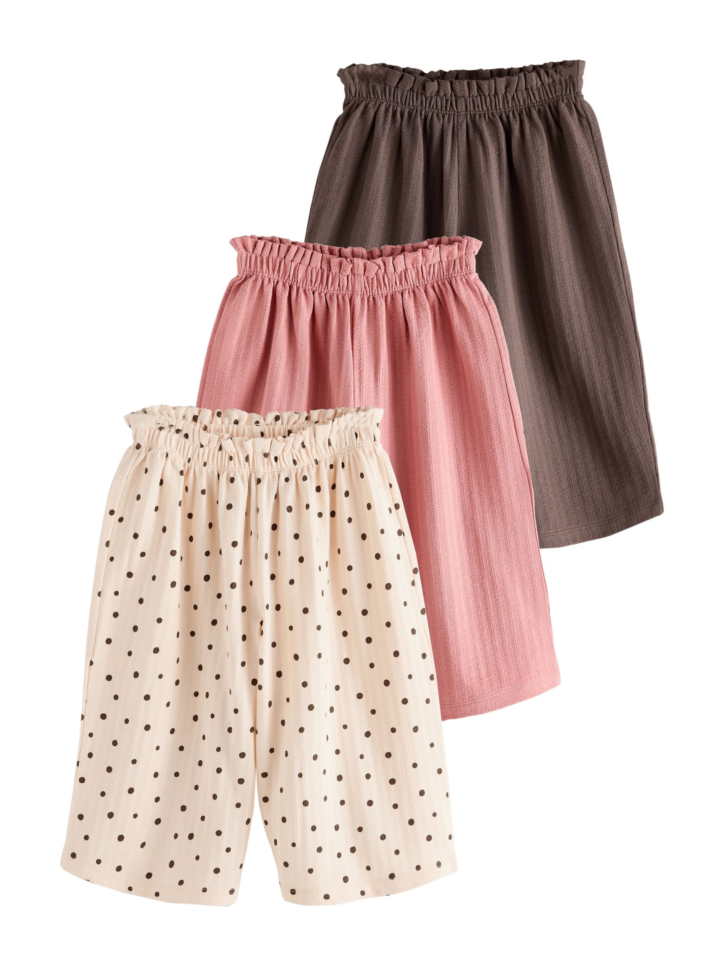 Next Wide leg Trousers in Beige: front