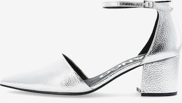Bianco Pumps 'DEVIVED' in Silver: front