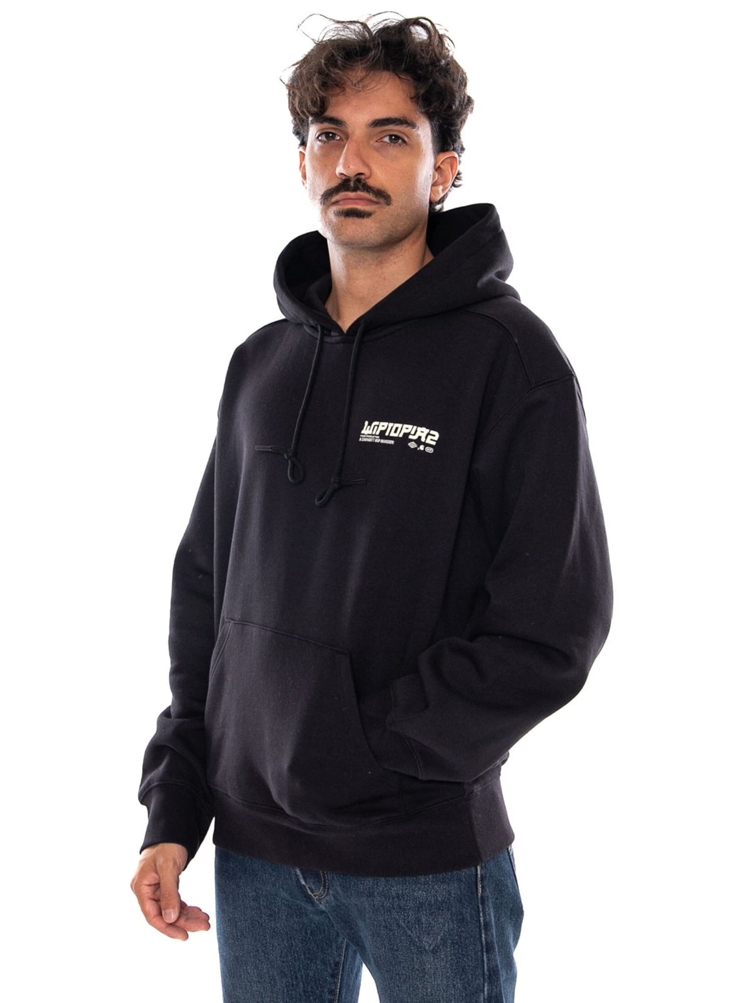 Felpa 'HOODED WIPTOPIA II SWEAT BLACK' di Carhartt WIP in nero