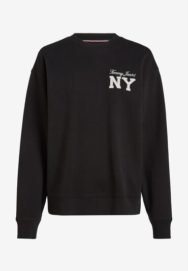 Tommy Jeans Sweatshirt 'Essential' in schwarz / weiß, Produktansicht