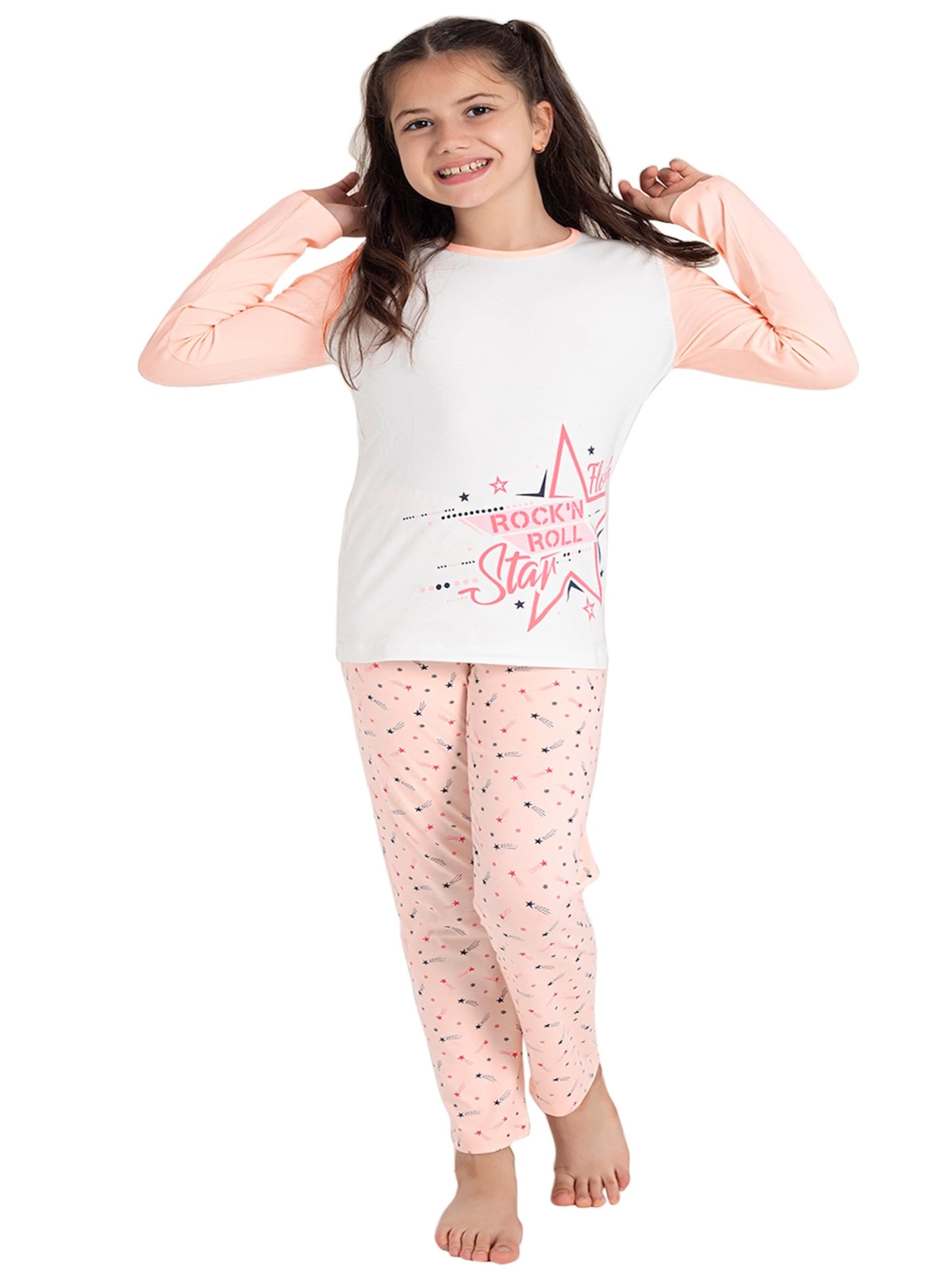 LOREZA - Pijama 'Mädchen Pyjama Star' en Mezcla de colores: frente