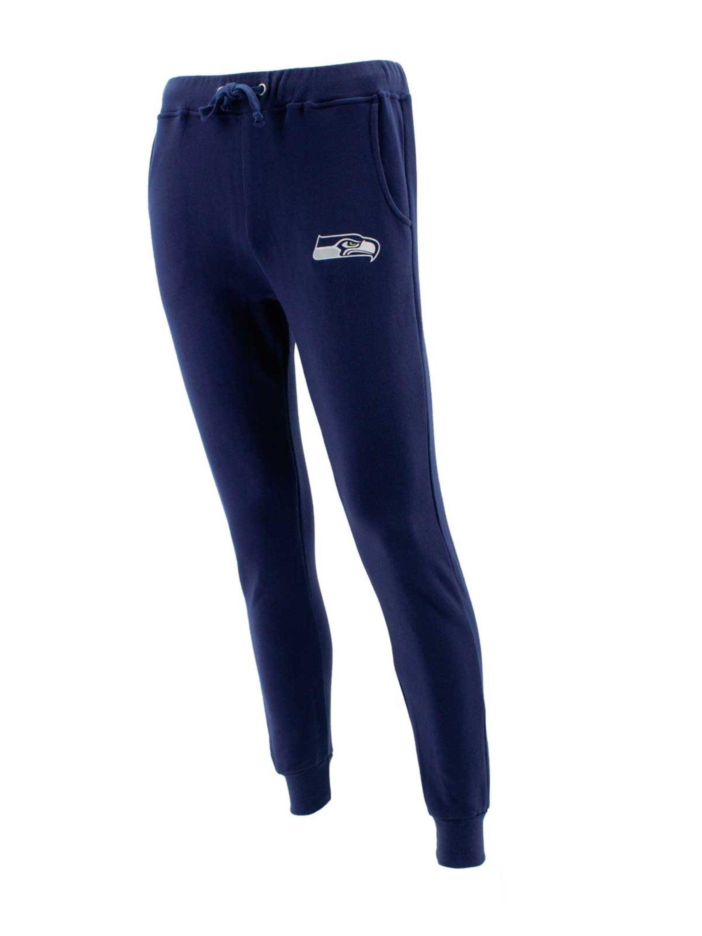 Fanatics Tapered Workout Pants 'NFL Seattle Seahawks' in Blue: front
