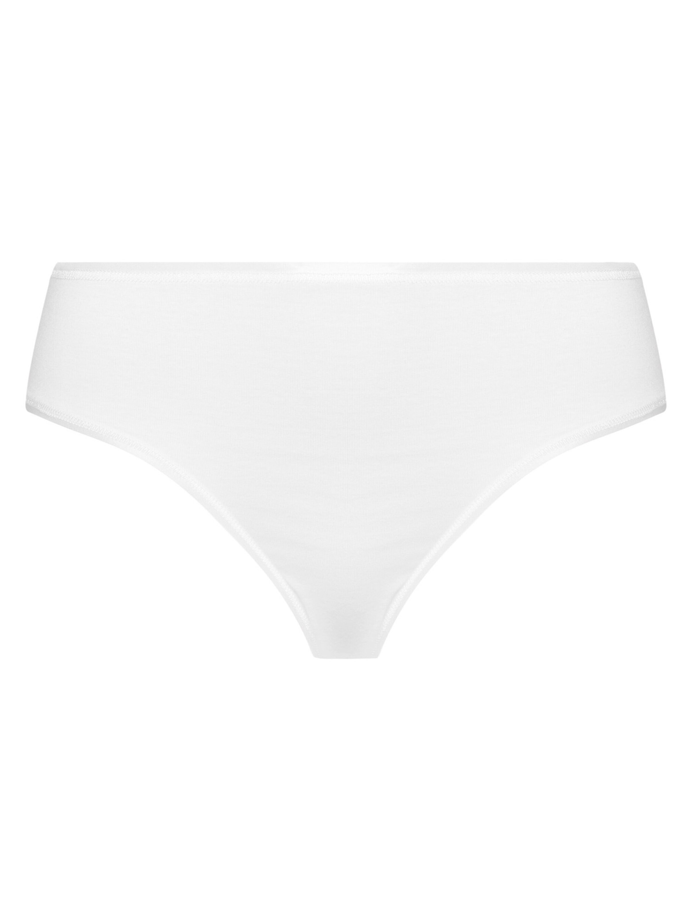 Hanro Panty 'Cotton Seamless' in White: front