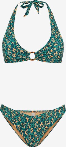 Shiwi Triangel Bikini 'CARO' in Groen: voorkant