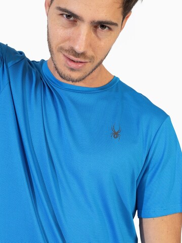 T-Shirt fonctionnel Spyder en bleu