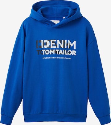 TOM TAILOR DENIM Sweatshirt in Blue: front