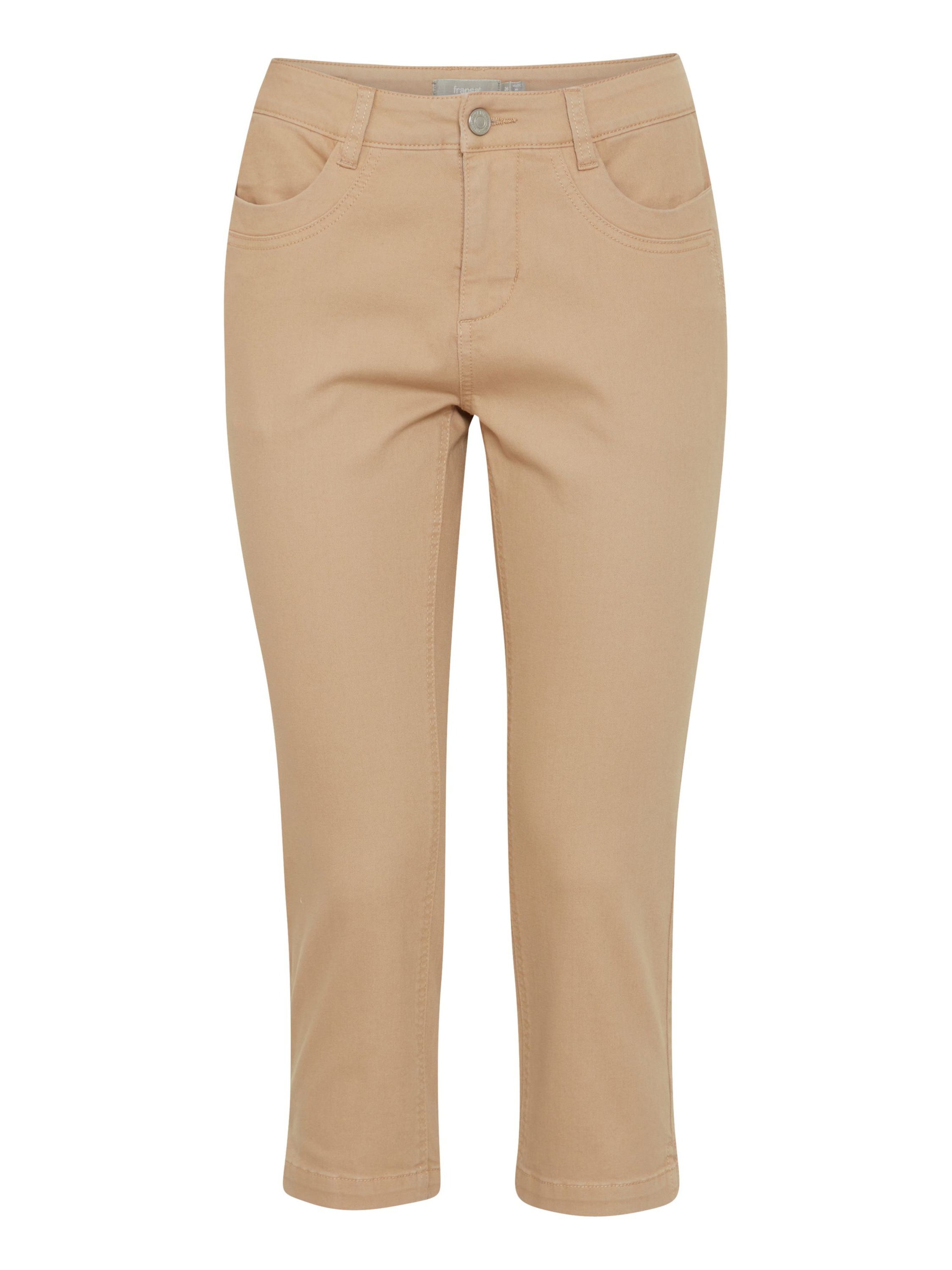 Fransa Slimfit Bukser i beige: forside