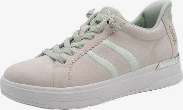 Tamaris Sneakers laag in Beige: voorkant