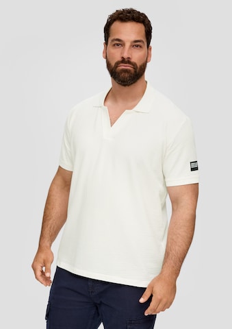 T-Shirt s.Oliver Red Label Big & Tall en blanc : devant