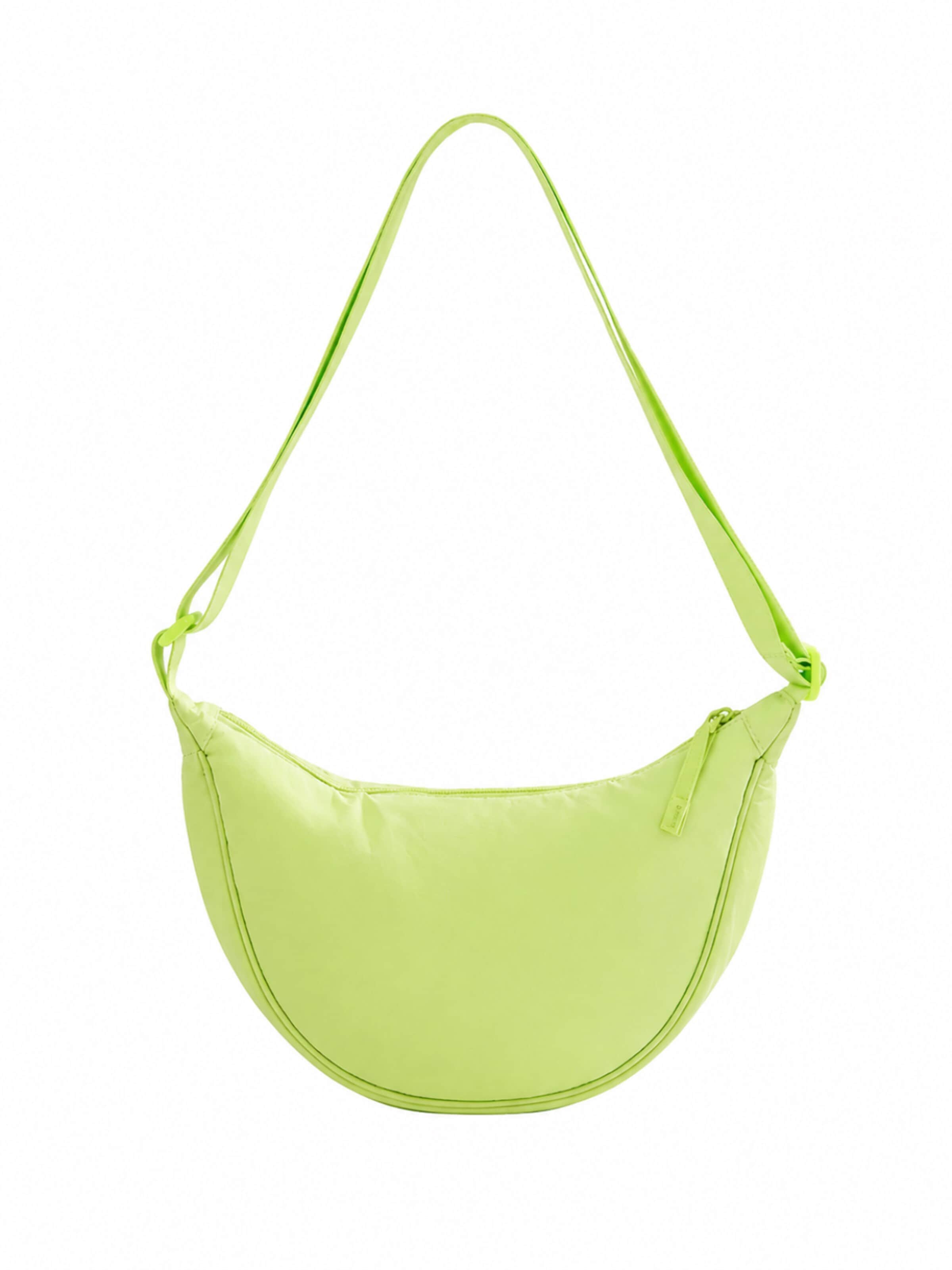 MEVYRA Crossbody Bag 'Berliner Crossbody-Bag Crema, Crema, 31x17x9.5cm' in Green: front