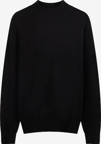 GOBI Cashmere Pullover 'Men's Timeless Mock Neck Cashmere Sweater' in Schwarz: Vorderseite