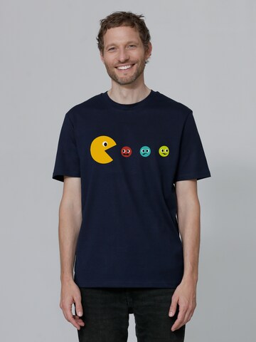 Watapparel Shirt ' Pacmännchen ' in Blue: front