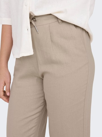 regular Pantaloni con pieghe 'CARO POPTRASH' di ONLY in beige