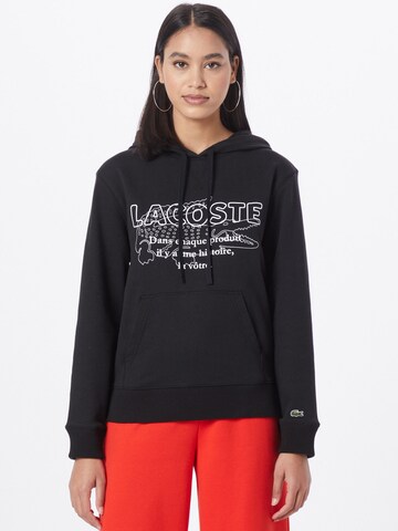 LACOSTE Sweatshirt in Zwart: voorkant