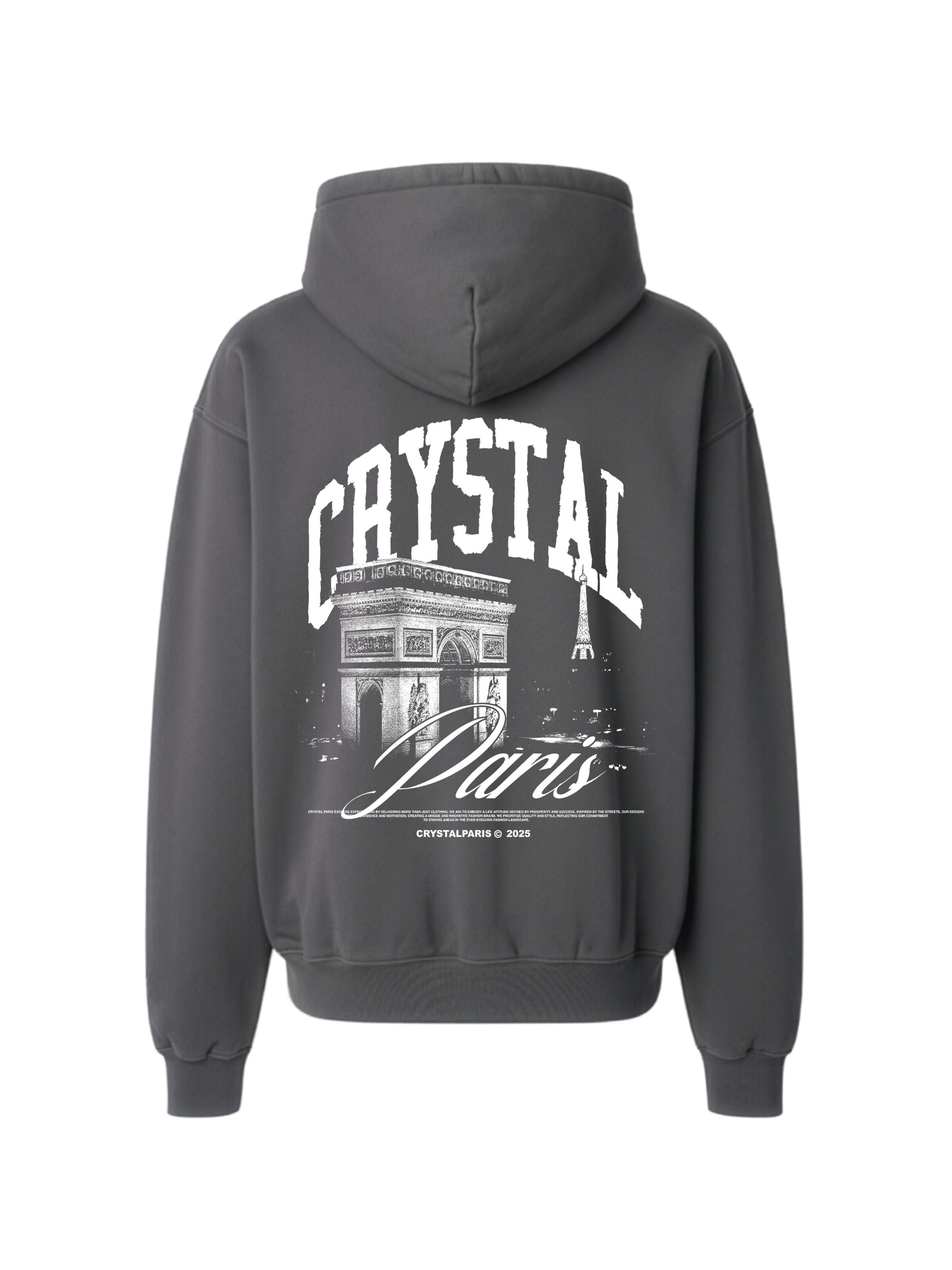 Crystal Paris Sweatshirt 'Arc'‌‌‌‌‌ in Grau