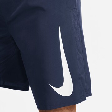 NIKE Regular Workout Pants in Blue