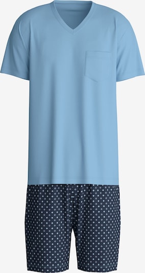 Trumpa pižama iš CALIDA, spalva – tamsiai mėlyna / turkio spalva / opalo / balta, Prekių apžvalga