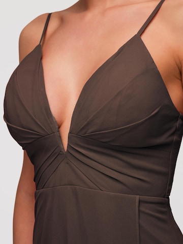 Ombre Abendkleid‌ in Braun