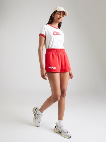 Nike Sportswear Обычный Штаны в Красный