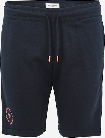 Jack & Jones Plus Regular Shorts 'JPSTGordon JJSimon' in Blau: Vorderseite
