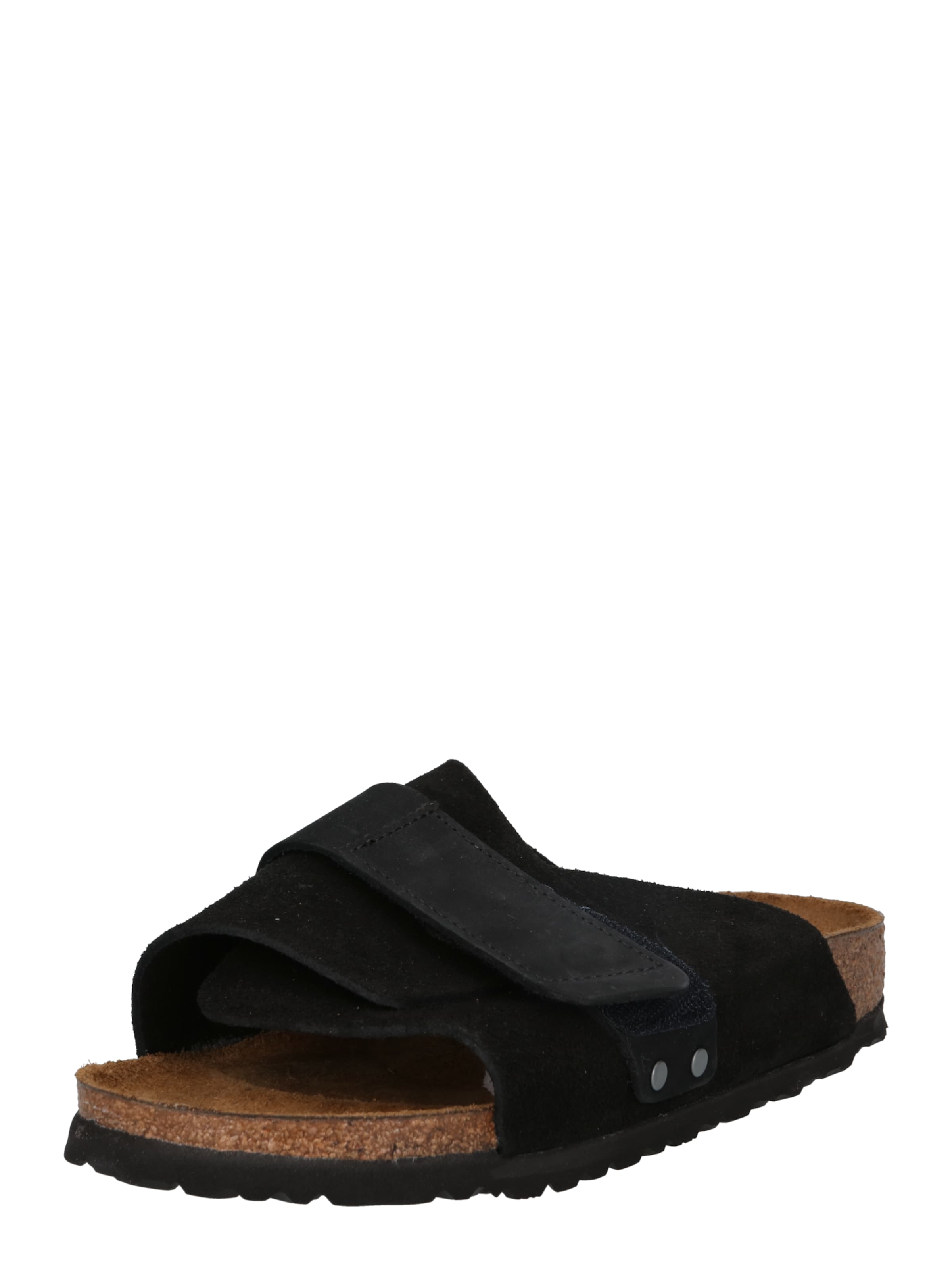 Zoccoletto 'Kyoto' di BIRKENSTOCK in nero: frontale