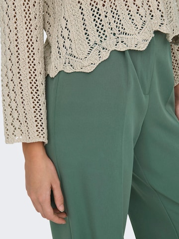 ONLY Wide leg Pleat-Front Pants in Green