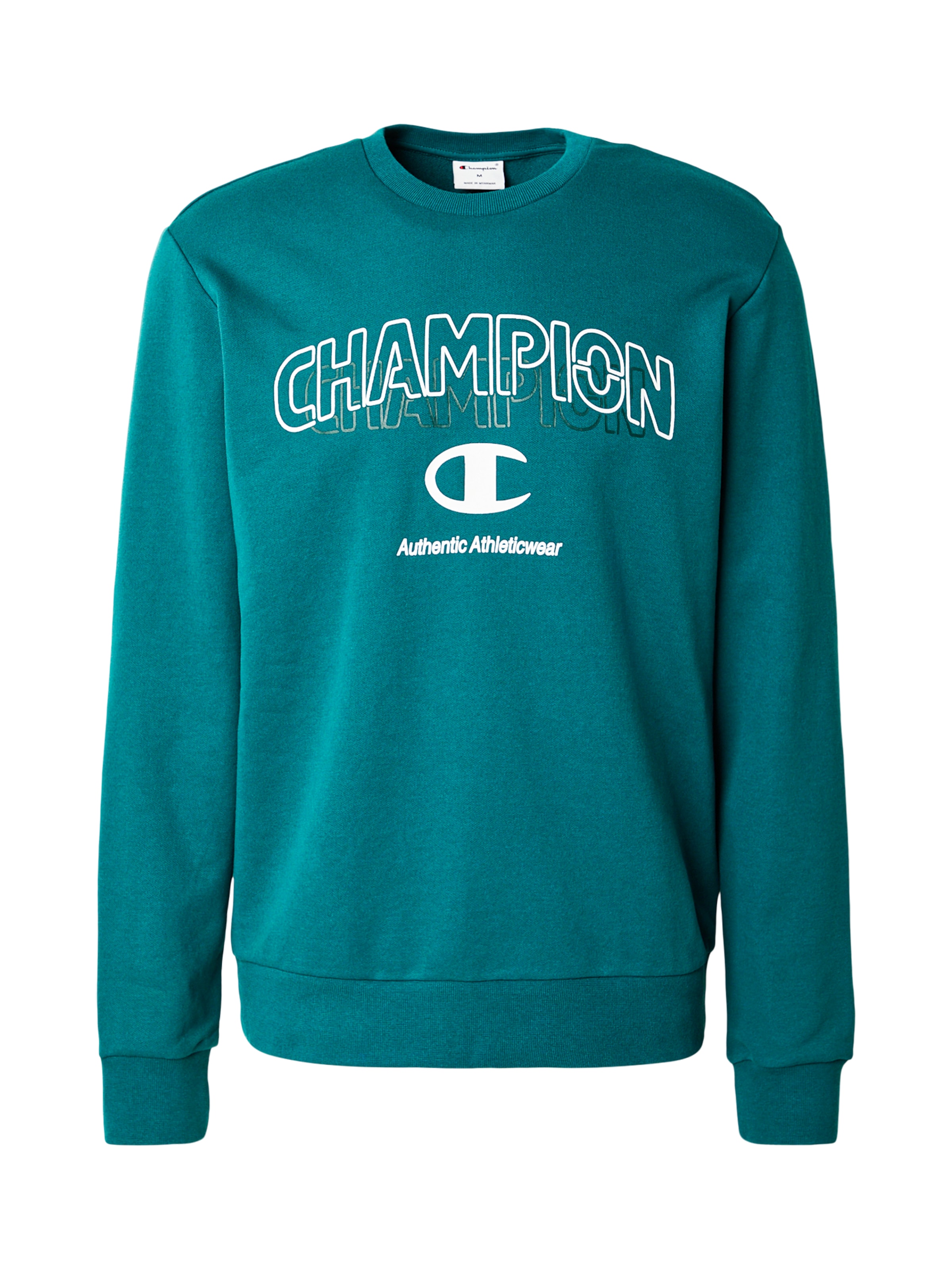 Sweat-shirt Champion Authentic Athletic Apparel en vert : devant