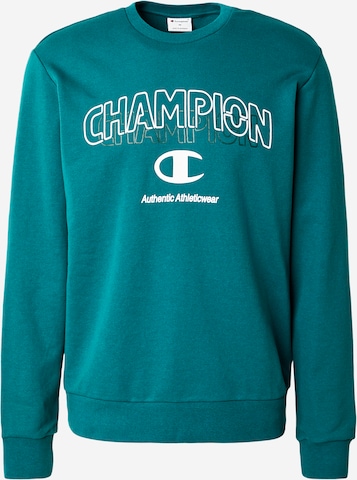 Sweat-shirt Champion Authentic Athletic Apparel en vert : devant