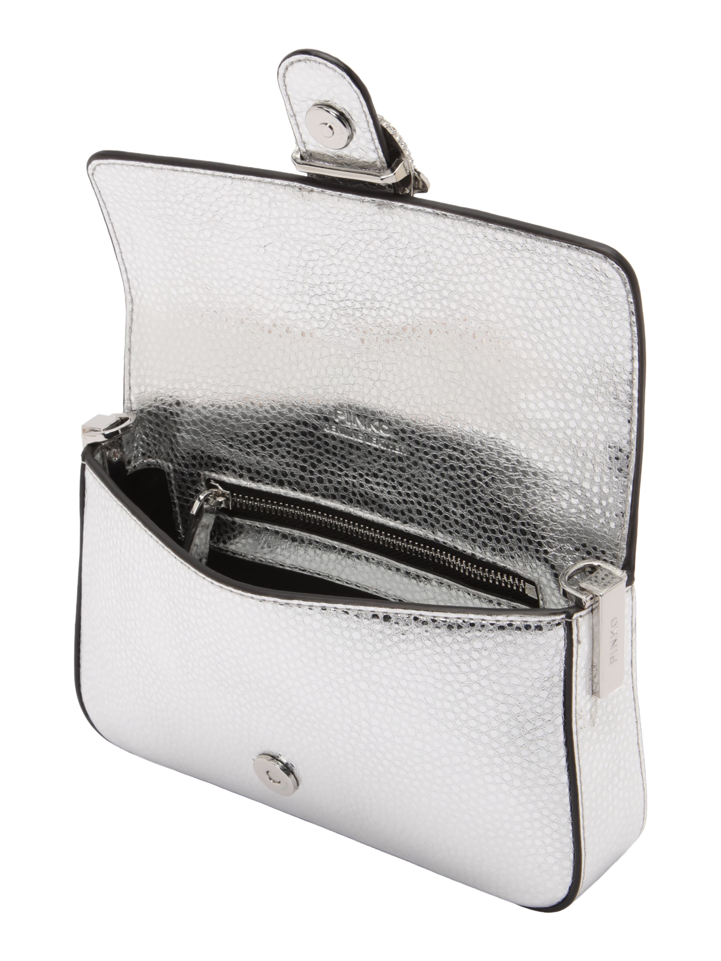 Sac à bandoulière 'Love One' PINKO en argent