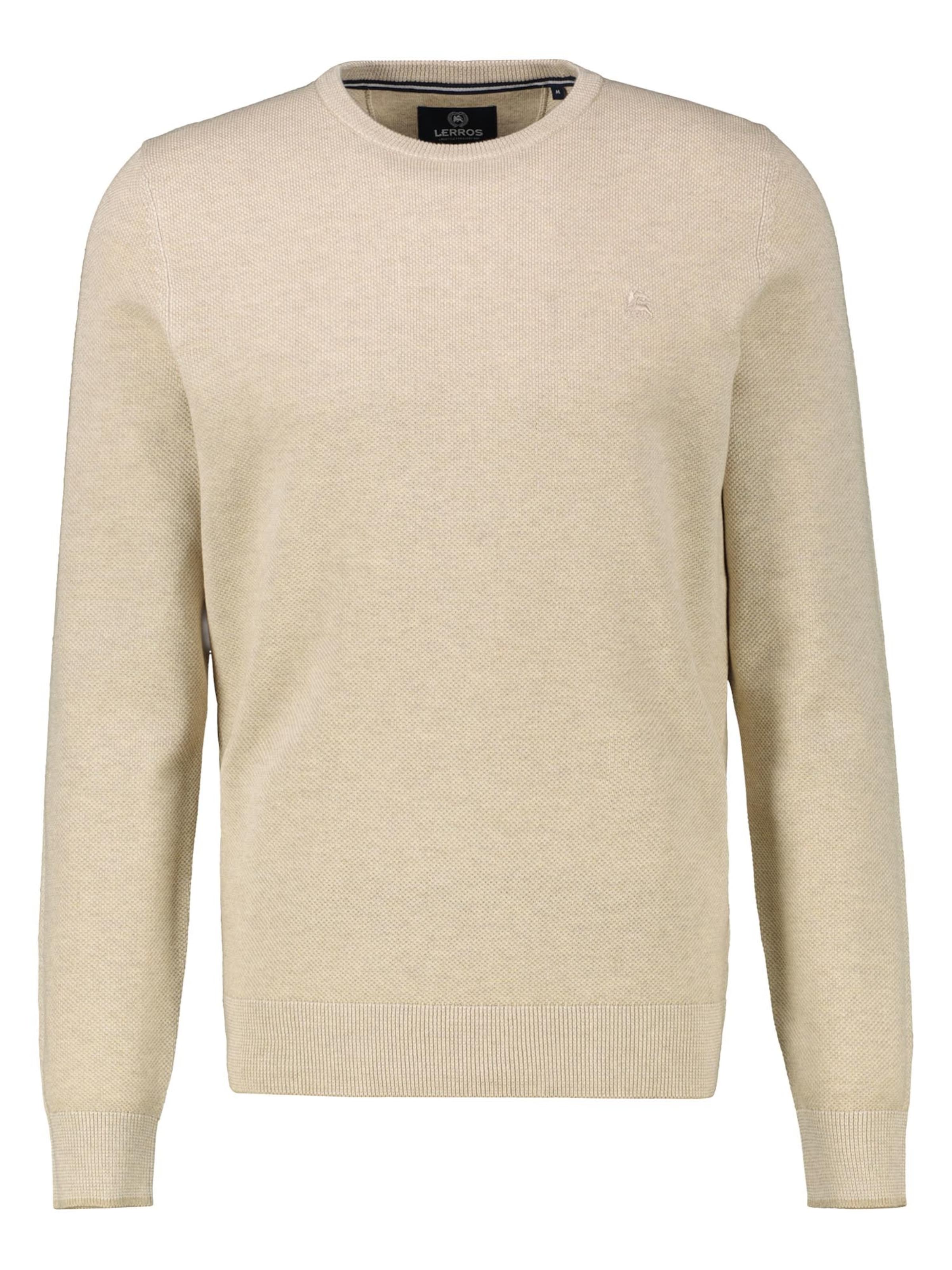 Pull-over 'Basic' LERROS en beige : devant
