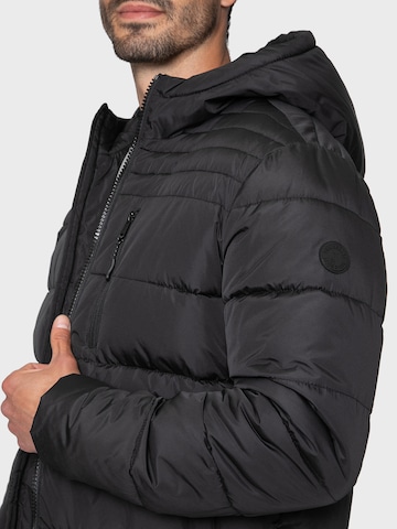 Threadbare Winter Jacket 'Pike' in Black