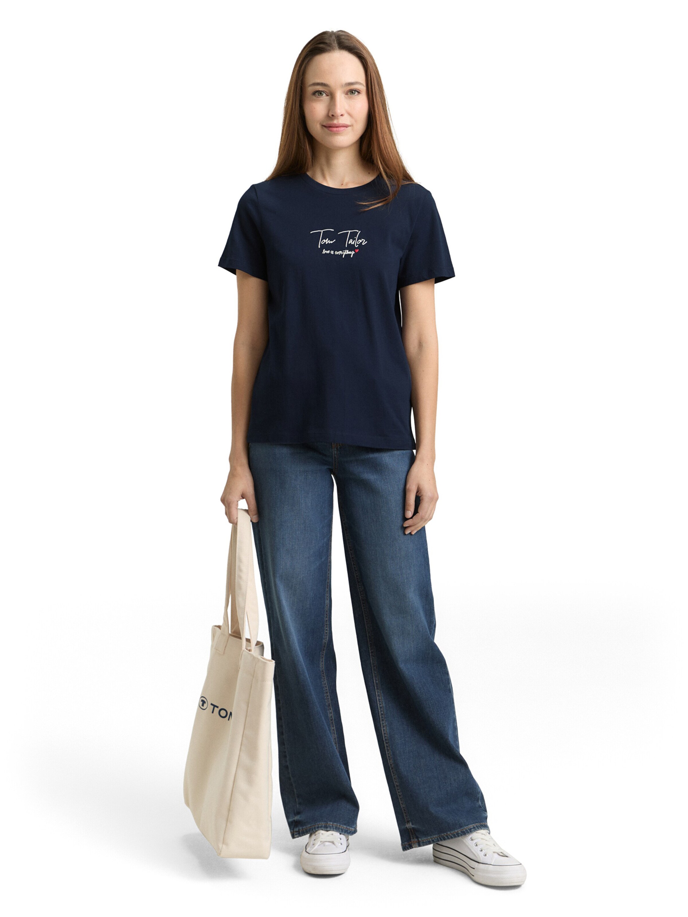 TOM TAILOR T-Shirt in Blau