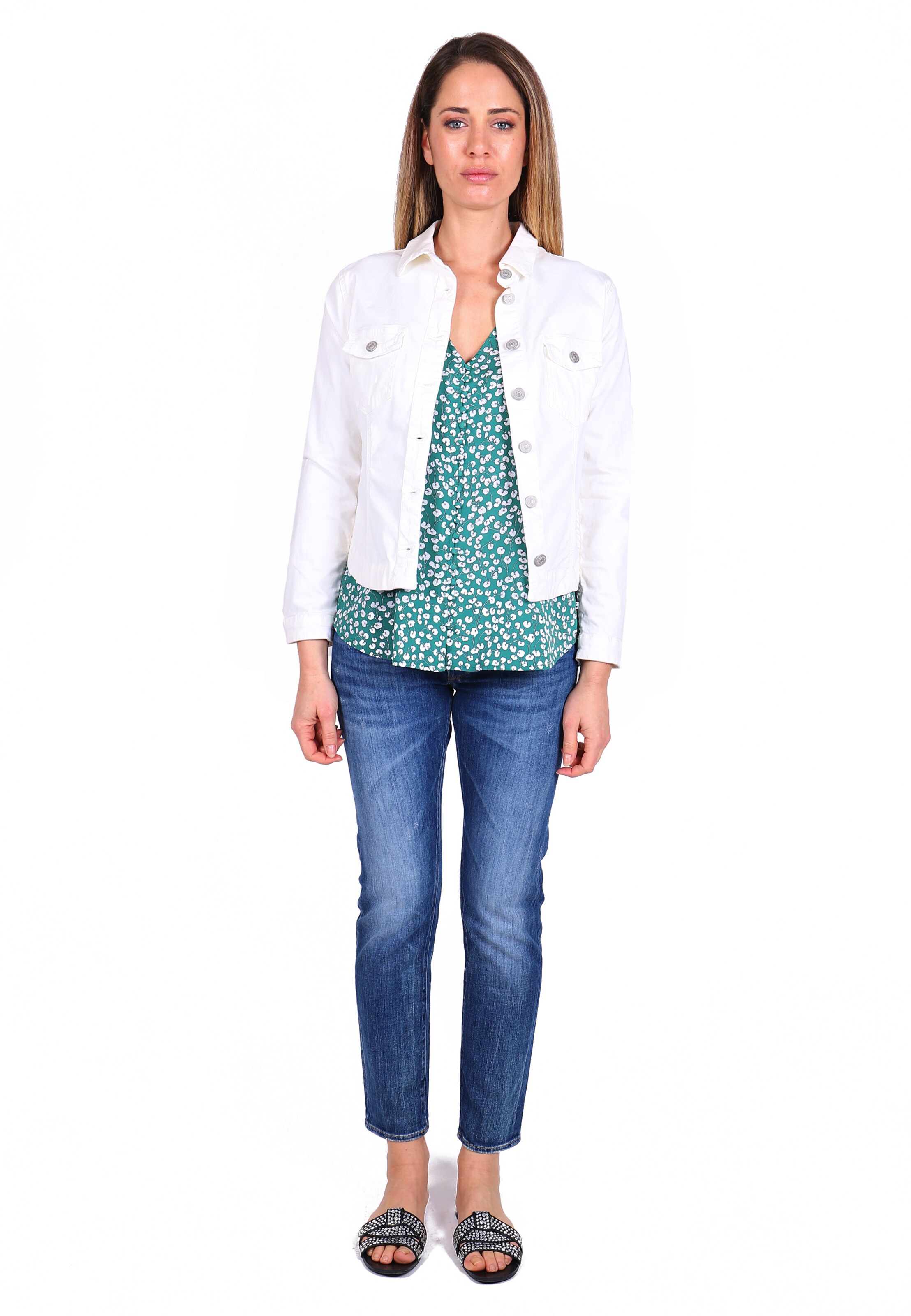 Le Temps Des Cerises Jacke in Weiß