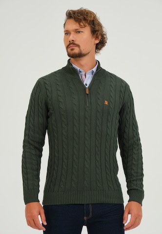 Pull-over Giorgio di Mare en vert