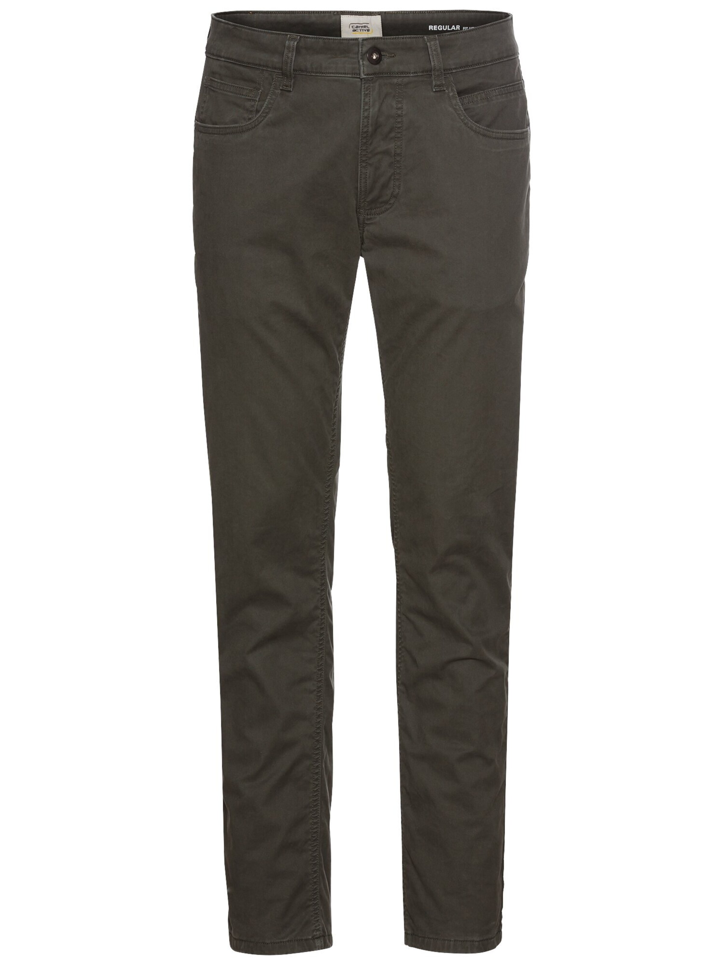 CAMEL ACTIVE Regular Regular Fit 5-Pocket Hose mit Fütterung in Grün: Vorderseite
