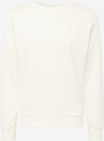 G-Star RAW Sweatshirt 'Premium Core' in Beige: predná strana