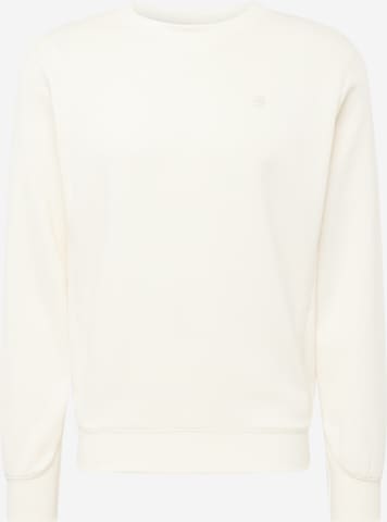 Sweat-shirt 'Premium Core' G-Star RAW en beige : devant