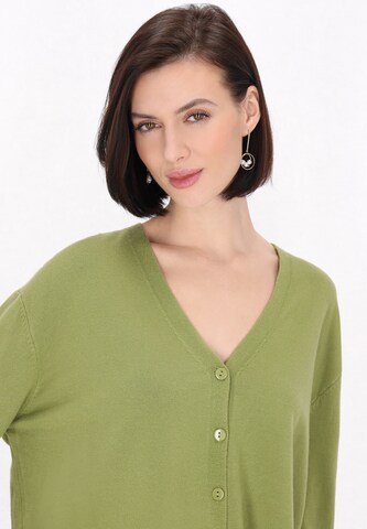 Usha Gebreid vest 'Classic Look' in Groen