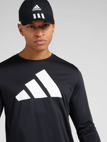 ADIDAS PERFORMANCE Performance shirt 'RUN IT' in Black